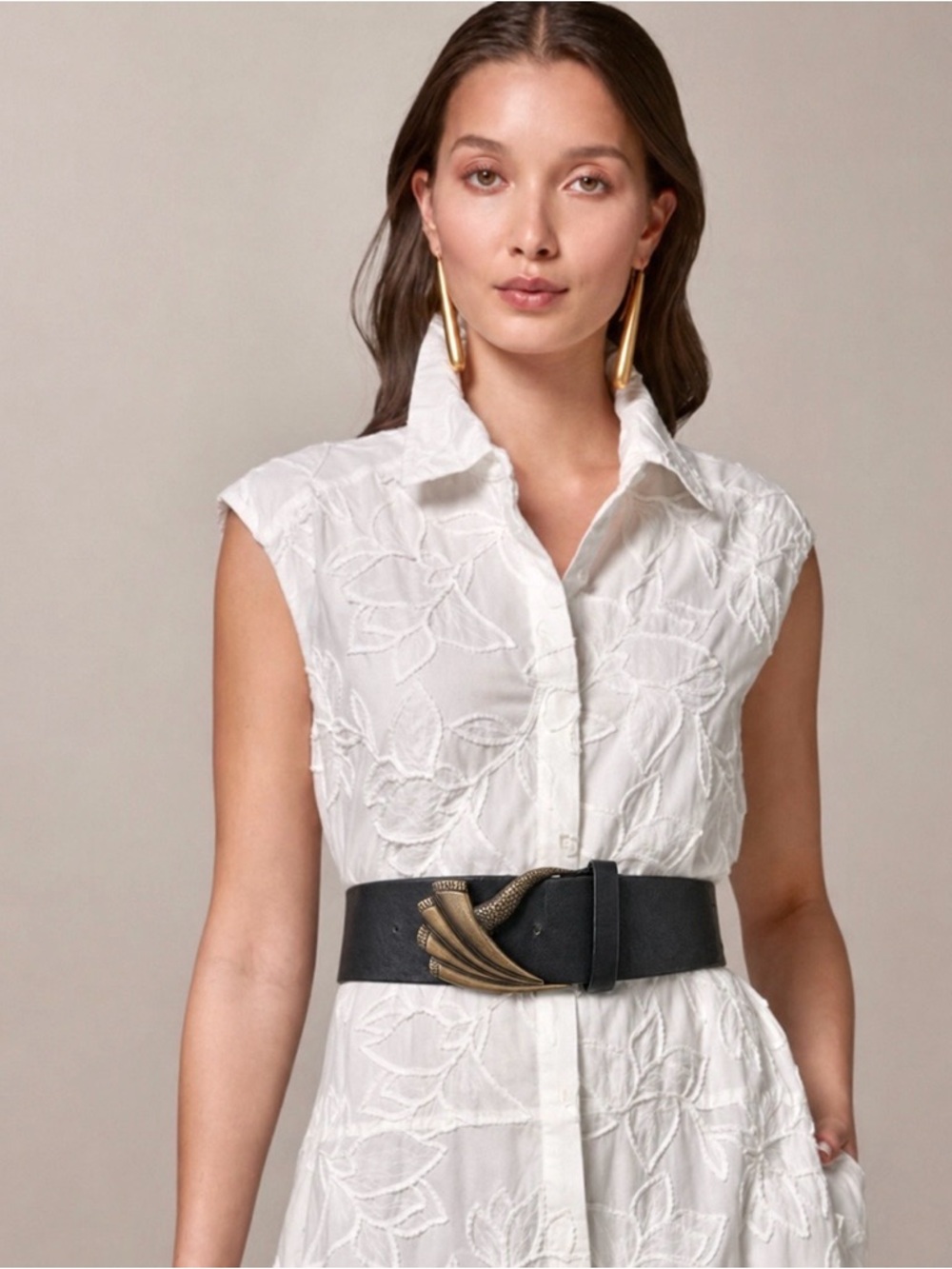 Statement Belt❤️‍🔥Vintage Leather Wrap Belt With Art Deco Revival Buckle